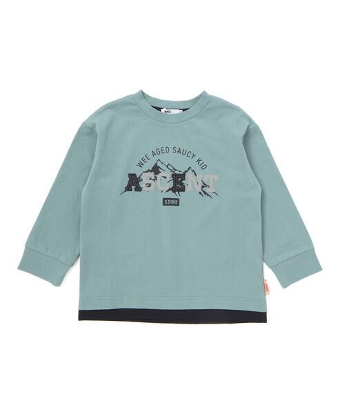 WASK / ワスク Tシャツ | ASCENTレイヤード風ビッグ長袖Tシャツ(110~160cm) | 詳細6