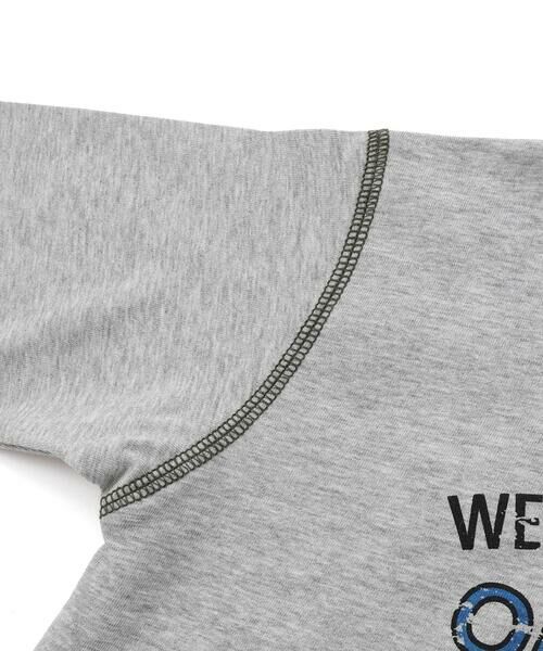 WASK / ワスク Tシャツ | リップストップ切替カレッジロゴTシャツ(100~160cm) | 詳細12
