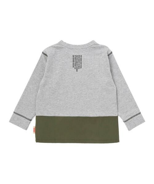 WASK / ワスク Tシャツ | リップストップ切替カレッジロゴTシャツ(100~160cm) | 詳細8