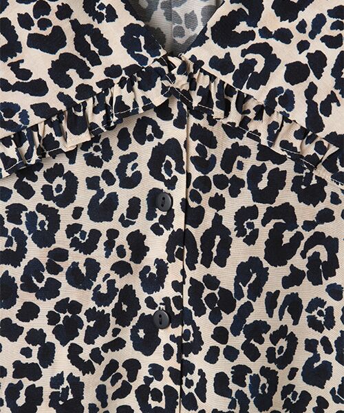 WHISTLES / ウィッスルズ シャツ・ブラウス | Cheetah Print Collar Top | 詳細4
