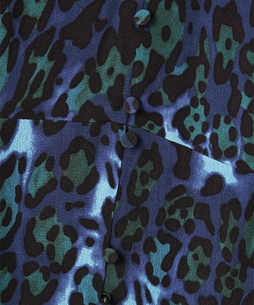 WHISTLES / ウィッスルズ ロング・マキシ丈ワンピース | Night Cat Print Midi Dress | 詳細6