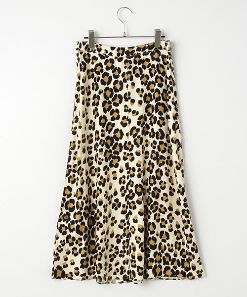 WHISTLES / ウィッスルズ ロング・マキシ丈スカート | Painted Leopard Button Skirt | 詳細1