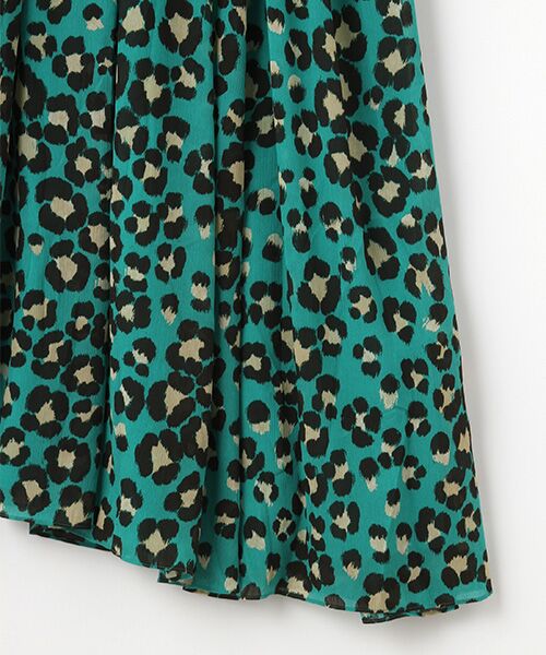 WHISTLES / ウィッスルズ ロング・マキシ丈ワンピース | Painted Leopard Shirred Dress | 詳細4