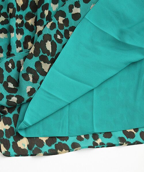 WHISTLES / ウィッスルズ ロング・マキシ丈ワンピース | Painted Leopard Shirred Dress | 詳細6