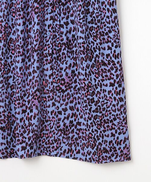 WHISTLES / ウィッスルズ ロング・マキシ丈ワンピース | Animal Cheetah Shirred Dress | 詳細3