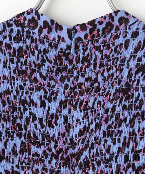 WHISTLES / ウィッスルズ ロング・マキシ丈ワンピース | Animal Cheetah Shirred Dress | 詳細4