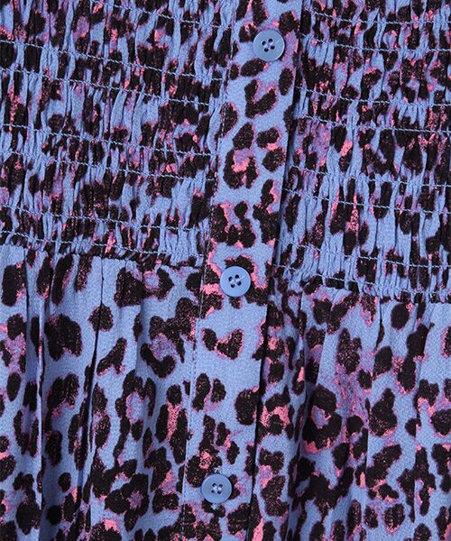 WHISTLES / ウィッスルズ ロング・マキシ丈ワンピース | Animal Cheetah Shirred Dress | 詳細5