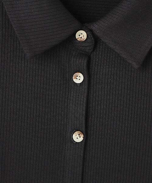 WHISTLES / ウィッスルズ シャツ・ブラウス | Ribbed Fitted Shirt | 詳細4