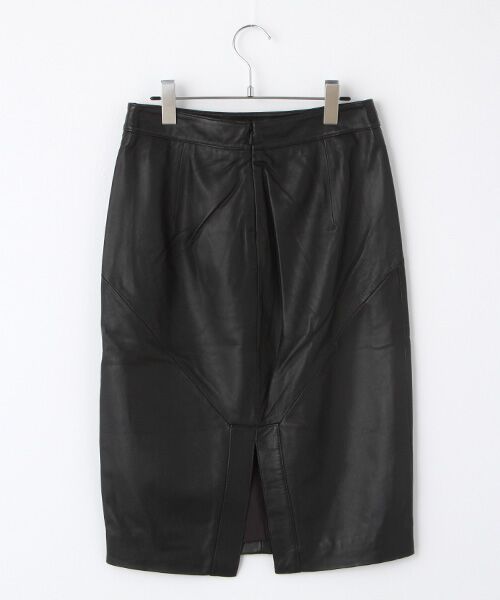 WHISTLES / ウィッスルズ ミニ・ひざ丈スカート | Kel Leather Pencil Skirt | 詳細1
