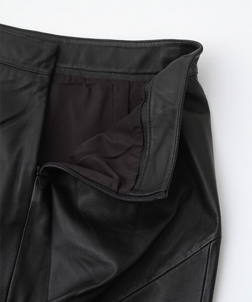 WHISTLES / ウィッスルズ ミニ・ひざ丈スカート | Kel Leather Pencil Skirt | 詳細4