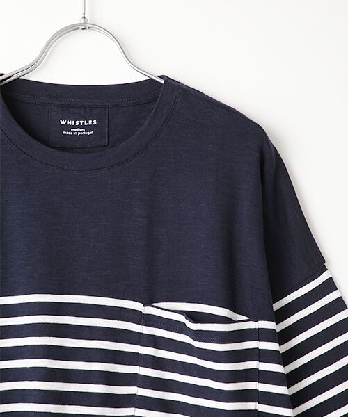 WHISTLES / ウィッスルズ Tシャツ | Breton Cotton Pocket Top | 詳細2