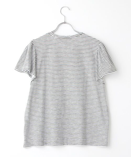 WHISTLES / ウィッスルズ Tシャツ | Cotton Frill Stripe Tshirt | 詳細1