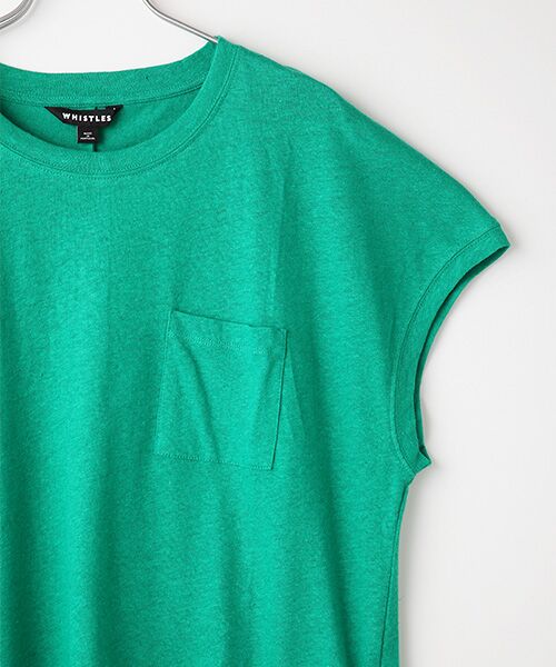 WHISTLES / ウィッスルズ Tシャツ | Ember Linen Mix Pocket Tee | 詳細2