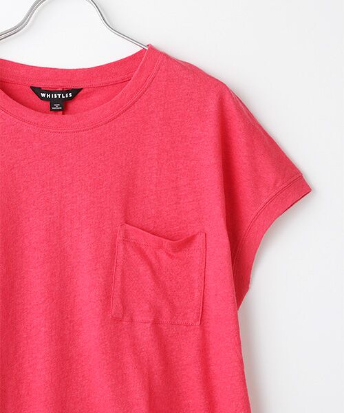 WHISTLES / ウィッスルズ Tシャツ | Ember Linen Mix Pocket Top | 詳細2