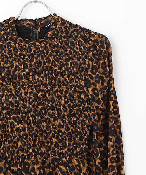 WHISTLES / ウィッスルズ ドレス | Classic Leopard Shirred Dress | 詳細2