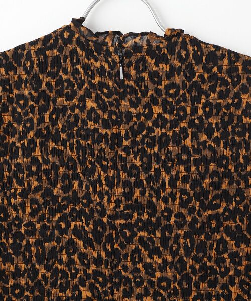 WHISTLES / ウィッスルズ ドレス | Classic Leopard Shirred Dress | 詳細4