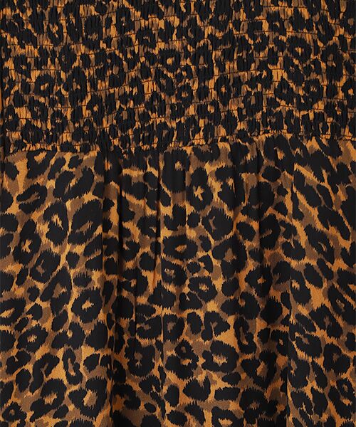 WHISTLES / ウィッスルズ ドレス | Classic Leopard Shirred Dress | 詳細6