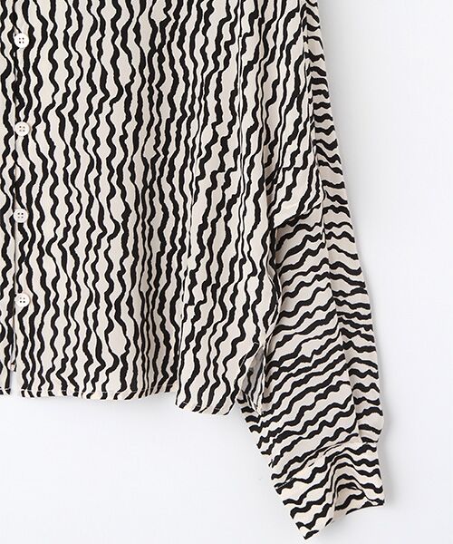 WHISTLES / ウィッスルズ シャツ・ブラウス | Wiggle Print Silk Shirt | 詳細3