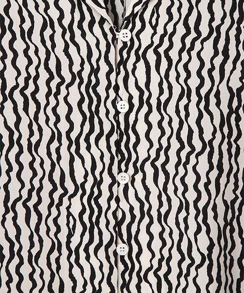 WHISTLES / ウィッスルズ シャツ・ブラウス | Wiggle Print Silk Shirt | 詳細4