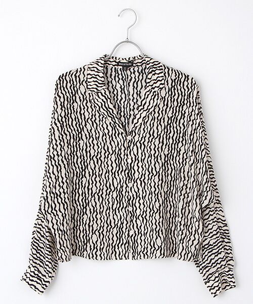 セール】 Wiggle Print Silk Shirt （シャツ・ブラウス）｜WHISTLES