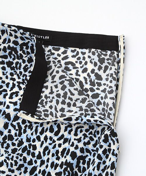 WHISTLES / ウィッスルズ ロング・マキシ丈スカート | Abstract Cheetah Silk Skirt | 詳細4