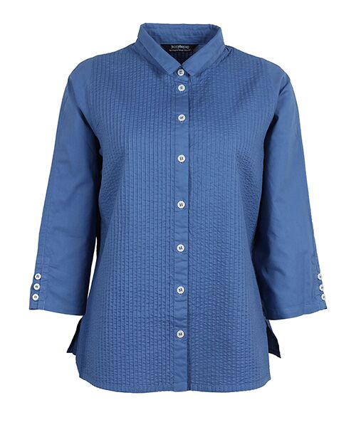 YACCOMARICARD / ヤッコマリカルド シャツ・ブラウス | ﾛｰﾝ　ﾗｸﾞﾗﾝﾋﾟﾝﾀｯｸ　BL（ブルーオーキッド）