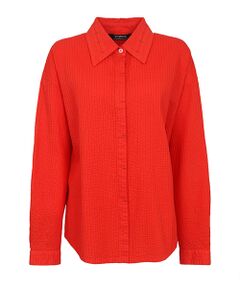 YACCOMARICARD / ヤッコマリカルド シャツ・ブラウス | ﾛｰﾝ総ﾋﾟﾝ 襟ｽﾘｯﾄ配色ｶﾝﾇｷ 長袖BL