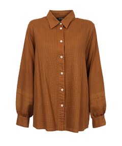 YACCOMARICARD / ヤッコマリカルド シャツ・ブラウス | ｿﾌﾄﾂｲﾙｺｯﾄﾝ前ﾋﾟﾝ 袖ﾀｯｸ配色ｶﾝﾇｷ 長袖BL