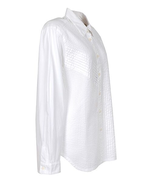 YACCOMARICARD / ヤッコマリカルド シャツ・ブラウス | ローン部分ピン山高ピン長袖BL | 詳細1