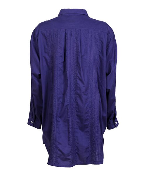 YACCOMARICARD / ヤッコマリカルド シャツ・ブラウス | ﾛｰﾝ 半円切替+縦ｽﾄﾗｲﾌﾟﾋﾟﾝ 長袖ﾁｭﾆｯｸBL | 詳細2