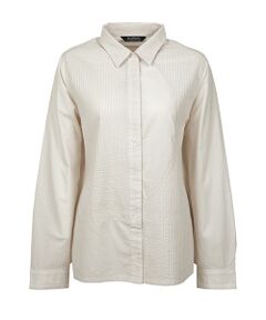 YACCOMARICARD / ヤッコマリカルド シャツ・ブラウス | ﾛｰﾝ部分ﾋﾟﾝ幾何学ｷﾘｶｴ 袖襟無地 長袖BL