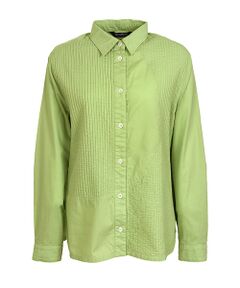 YACCOMARICARD / ヤッコマリカルド シャツ・ブラウス | ﾛｰﾝ部分ﾋﾟﾝ幾何学ｷﾘｶｴ 袖襟無地 長袖BL