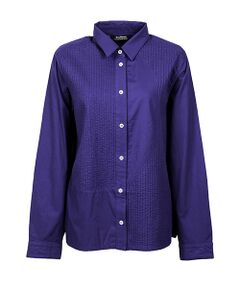 YACCOMARICARD / ヤッコマリカルド シャツ・ブラウス | ﾛｰﾝ部分ﾋﾟﾝ幾何学ｷﾘｶｴ 袖襟無地 長袖BL