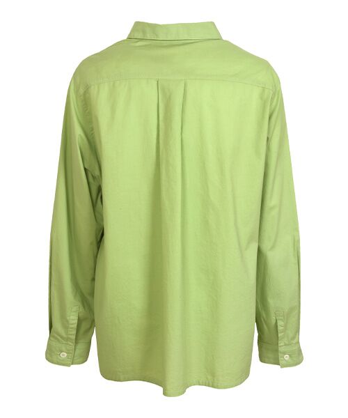 YACCOMARICARD / ヤッコマリカルド シャツ・ブラウス | ﾛｰﾝ部分ﾋﾟﾝ幾何学ｷﾘｶｴ 袖襟無地 長袖BL | 詳細2