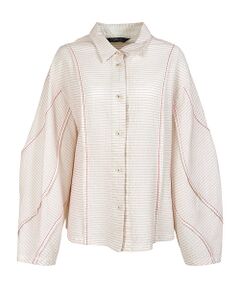 YACCOMARICARD / ヤッコマリカルド シャツ・ブラウス | ﾛｰﾝﾋﾟﾝﾁﾝｸﾞﾀｯｸ総ﾋﾟﾝ Wｼｪｲﾌﾟ立体長袖BL