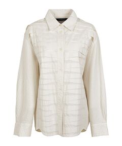 YACCOMARICARD / ヤッコマリカルド シャツ・ブラウス | ﾄﾗｲｱﾝｸﾞﾙﾀｯｸ+ﾋﾟﾝ ｼｬﾂ襟袖ﾋﾟﾝ 長袖BL