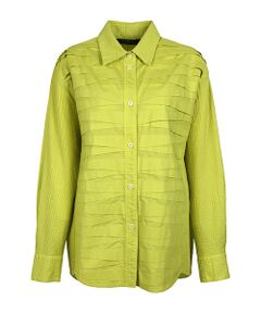 YACCOMARICARD / ヤッコマリカルド シャツ・ブラウス | ﾄﾗｲｱﾝｸﾞﾙﾀｯｸ+ﾋﾟﾝ ｼｬﾂ襟袖ﾋﾟﾝ 長袖BL