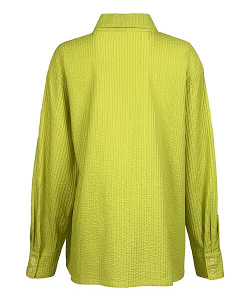 YACCOMARICARD / ヤッコマリカルド シャツ・ブラウス | ﾄﾗｲｱﾝｸﾞﾙﾀｯｸ+ﾋﾟﾝ ｼｬﾂ襟袖ﾋﾟﾝ 長袖BL | 詳細2