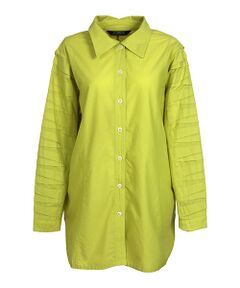 YACCOMARICARD / ヤッコマリカルド シャツ・ブラウス | ﾄﾗｲｱﾝｸﾞﾙﾀｯｸ袖部分 後曲線ｷﾘｶｴ ﾁｭﾆｯｸBL