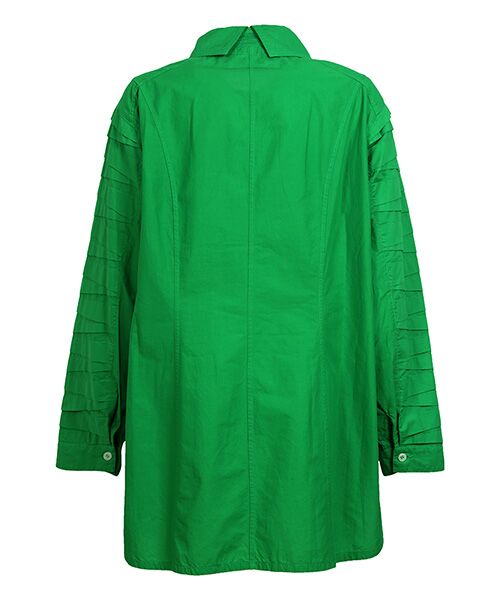 ヤッコマリカルド ピンタック　シャツ　チュニック　 グリーン系　長袖　ポケット 2025年最新】ヤッコマリカルドピンタックシャツの人気アイテム