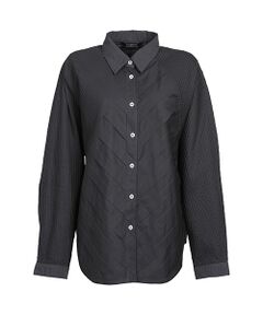 YACCOMARICARD / ヤッコマリカルド シャツ・ブラウス | ﾛｰﾝﾋﾞｯｸﾞﾎﾞｰﾀﾞｰﾀｯｸ ｱｼﾒﾋﾟﾝ切替 長袖BL