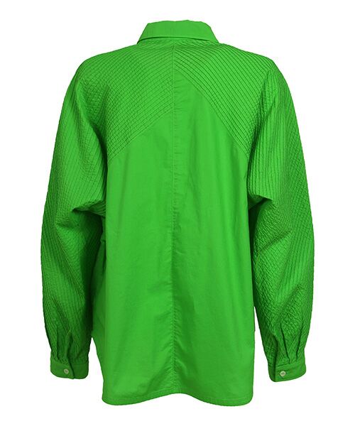 YACCOMARICARD / ヤッコマリカルド シャツ・ブラウス | ﾛｰﾝﾋﾞｯｸﾞﾎﾞｰﾀﾞｰﾀｯｸ ｱｼﾒﾋﾟﾝ切替 長袖BL | 詳細2