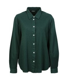 YACCOMARICARD / ヤッコマリカルド シャツ・ブラウス | ｿﾌﾄﾂｲﾙｺｯﾄﾝ部分ﾋﾟﾝ 肩ｶｰﾌﾞﾖｰｸ 長袖BL