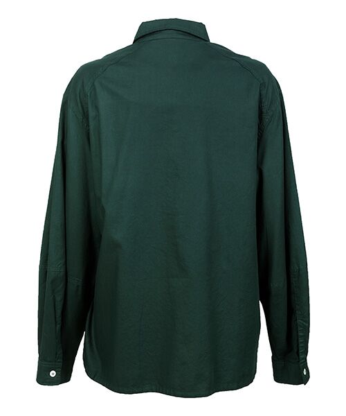 YACCOMARICARD / ヤッコマリカルド シャツ・ブラウス | ｿﾌﾄﾂｲﾙｺｯﾄﾝ部分ﾋﾟﾝ 肩ｶｰﾌﾞﾖｰｸ 長袖BL | 詳細2