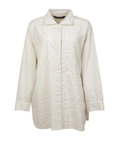 YACCOMARICARD / ヤッコマリカルド シャツ・ブラウス | ｿﾌﾄﾂｲﾙｺｯﾄﾝ2種 無地長袖 ﾁｭﾆｯｸ丈BL