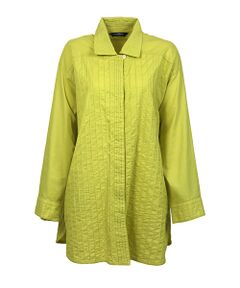 YACCOMARICARD / ヤッコマリカルド シャツ・ブラウス | ｿﾌﾄﾂｲﾙｺｯﾄﾝ2種 無地長袖 ﾁｭﾆｯｸ丈BL