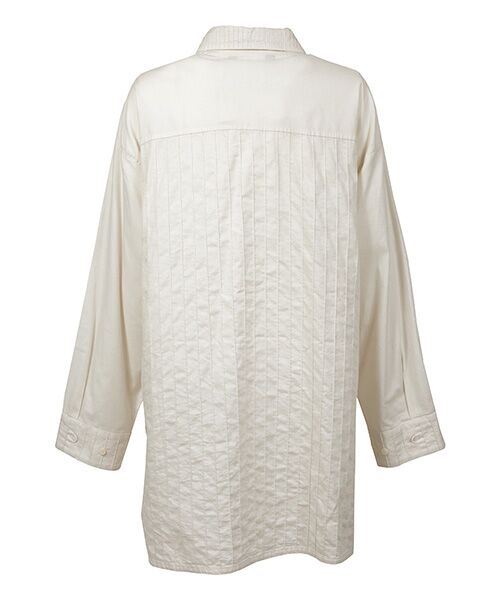 YACCOMARICARD / ヤッコマリカルド シャツ・ブラウス | ｿﾌﾄﾂｲﾙｺｯﾄﾝ2種 無地長袖 ﾁｭﾆｯｸ丈BL | 詳細2