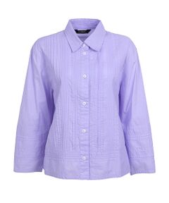 YACCOMARICARD / ヤッコマリカルド シャツ・ブラウス | ﾛｰﾝ部分ﾗﾝﾀﾞﾑﾋﾟﾝ ｳｴｽﾄ&袖横ｷﾘｶｴ7分袖BL