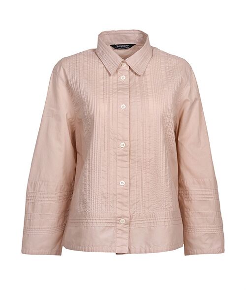 YACCOMARICARD/ヤッコマリカルド ローン部分ランダムピン ウエスト&袖横キリカエ7分袖BL ダークシェル サイズ1 YACCOMARICARD/ヤッコマリカルド ローン部分ランダムピン ウエスト&袖横キリカエ7分袖BL ダークシェル サイズ1