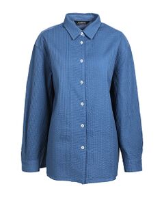 YACCOMARICARD / ヤッコマリカルド シャツ・ブラウス | ﾛｰﾝﾋﾟﾝ後ｷｬﾗｺ無地 ﾛﾝｸﾞﾀﾞｰﾂ入 長袖BL